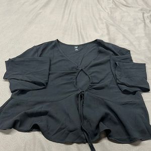 SHEIN black long sleeve shirt